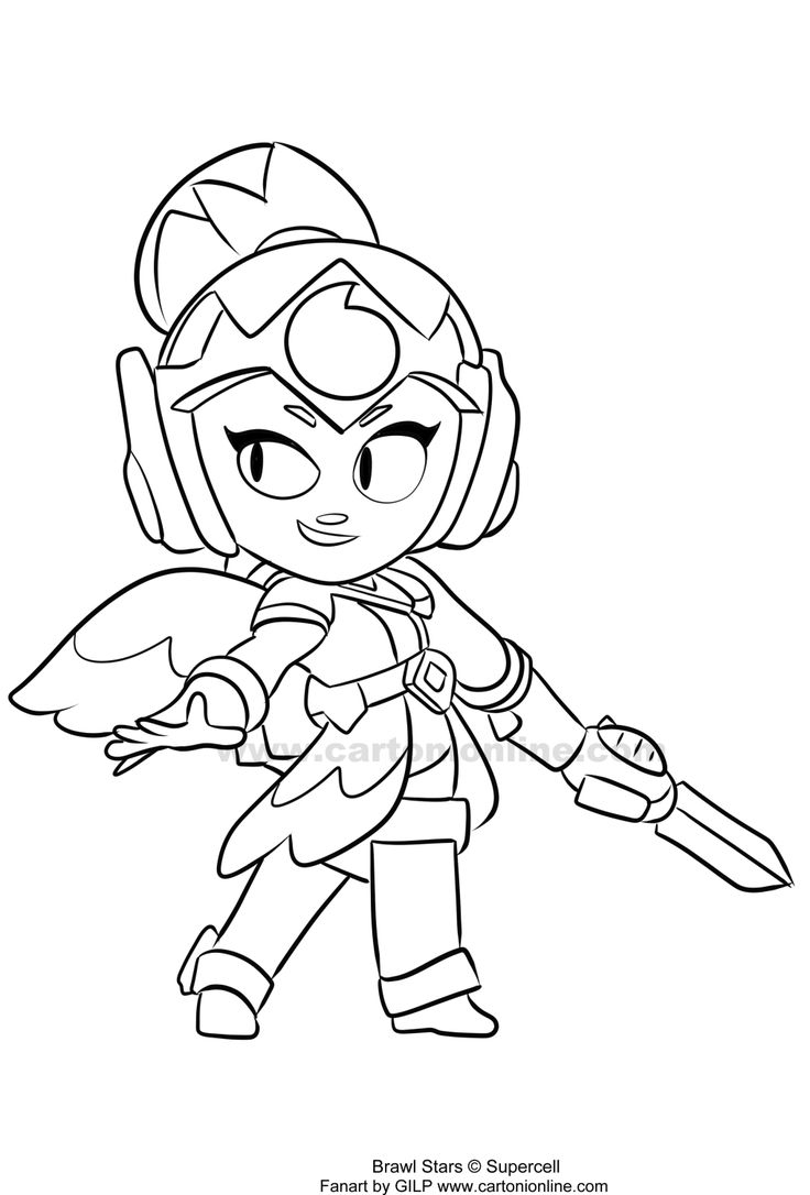 Brawl Stars Coloring Page Brawl Stars Coloring Page