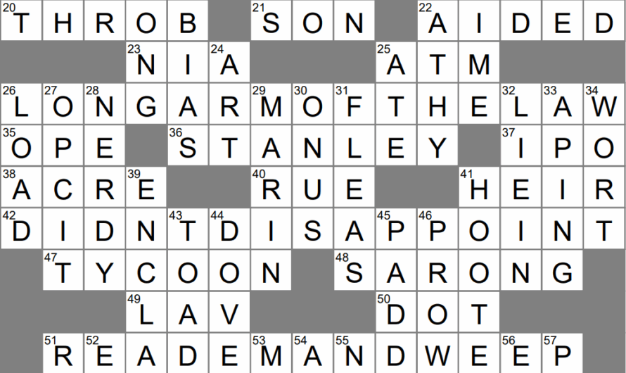 Valley Crossword Clue