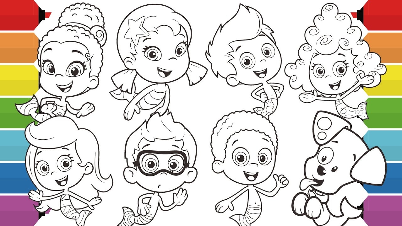 Bubble Guppies Character Coloring Pages Oona Zooli Nonny Molly Goby Gil Deema Puppy YouTube Bubble Guppies Character Coloring Pages Oona Zooli Nonny Molly Goby Gil Deema Puppy YouTube