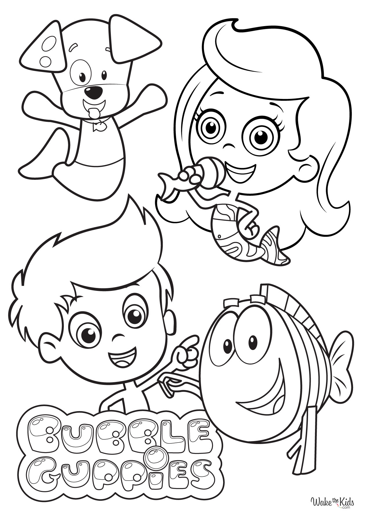 Bubble Guppies Coloring Pages Free Printable PDFs WakeTheKids Bubble Guppies Coloring Pages Free Printable PDFs WakeTheKids