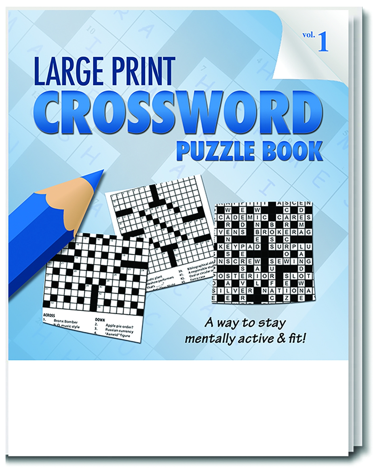 Bulk Crossword Puzzle Books 32 Pages Large Font DollarDays