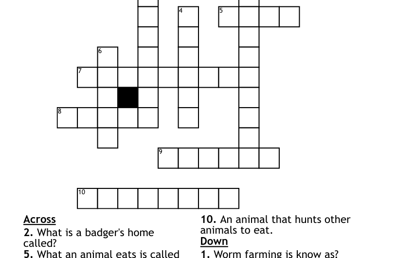 Burrowing Rodent Crossword Clue