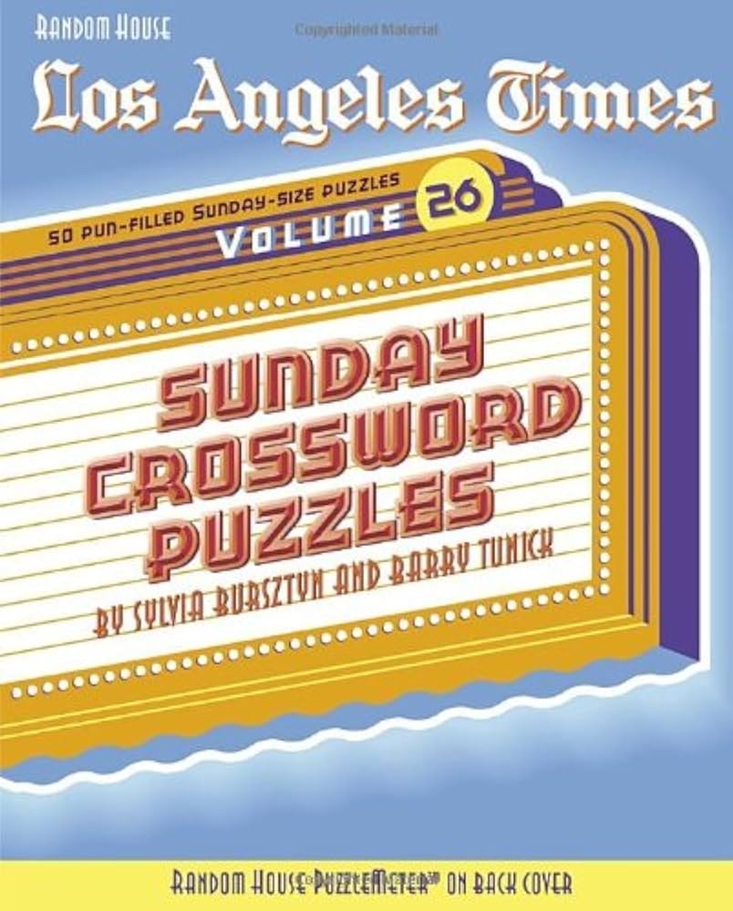 los angeles sunday times crossword los angeles sunday times crossword