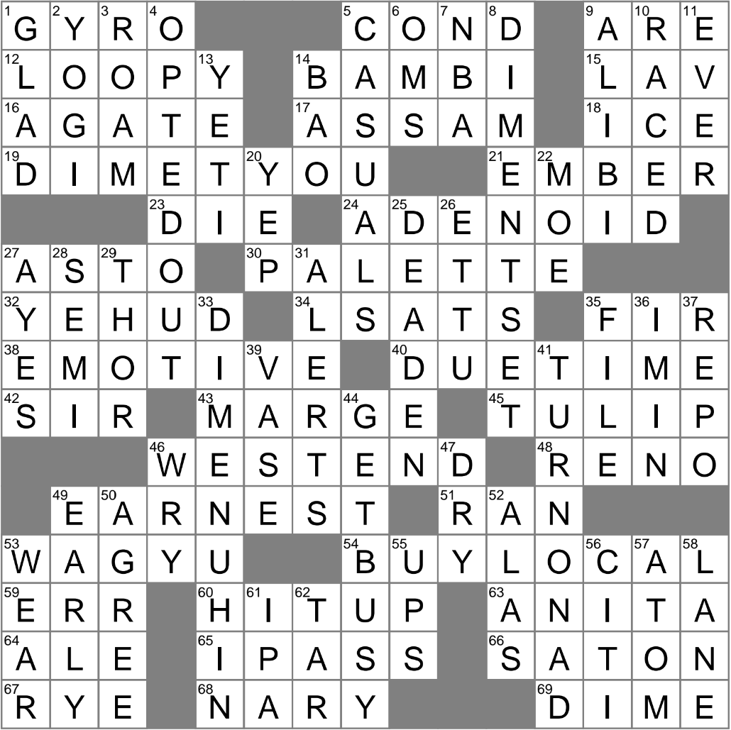 Caesarean Delivery Crossword Clue Archives LAXCrossword