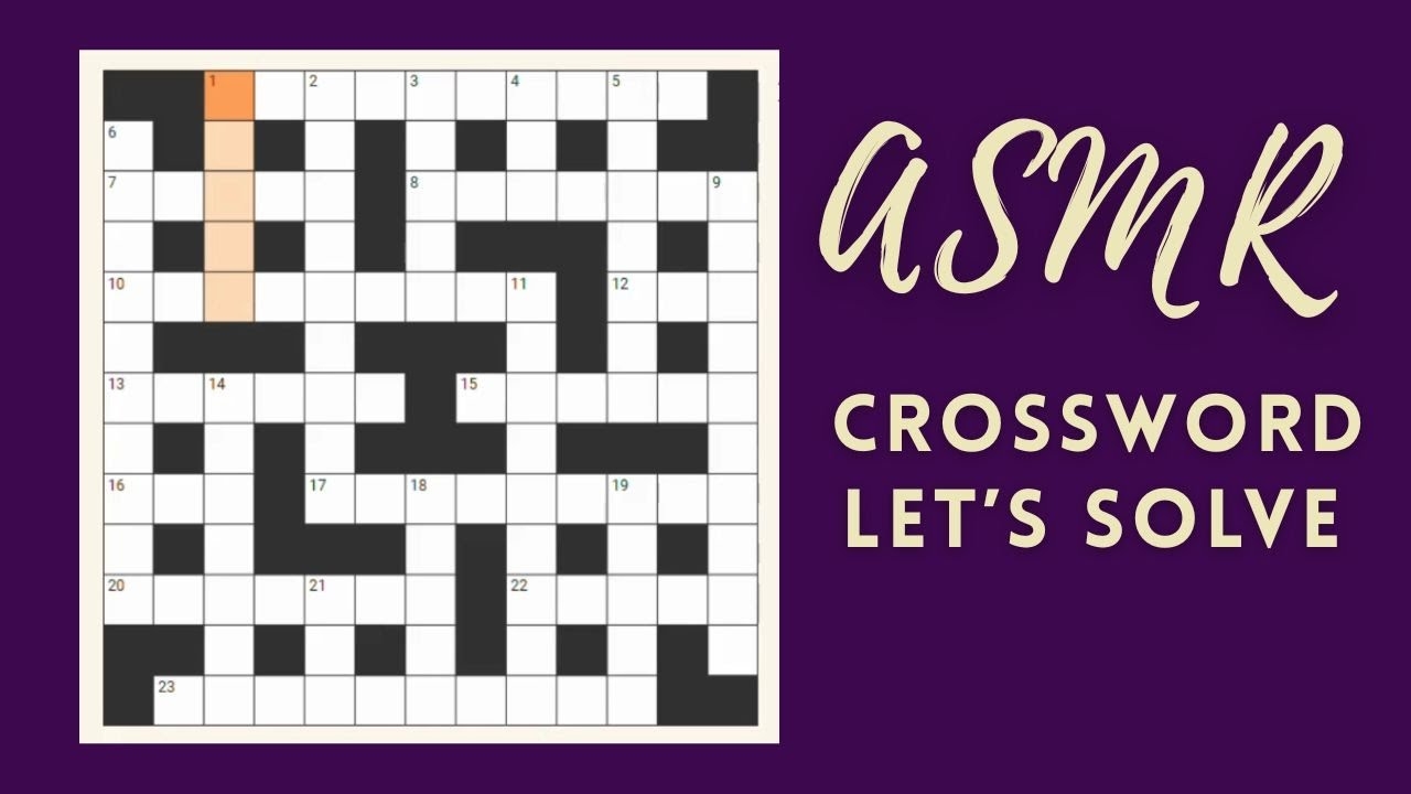 Calming Cryptic Clue Completion ASMR YouTube