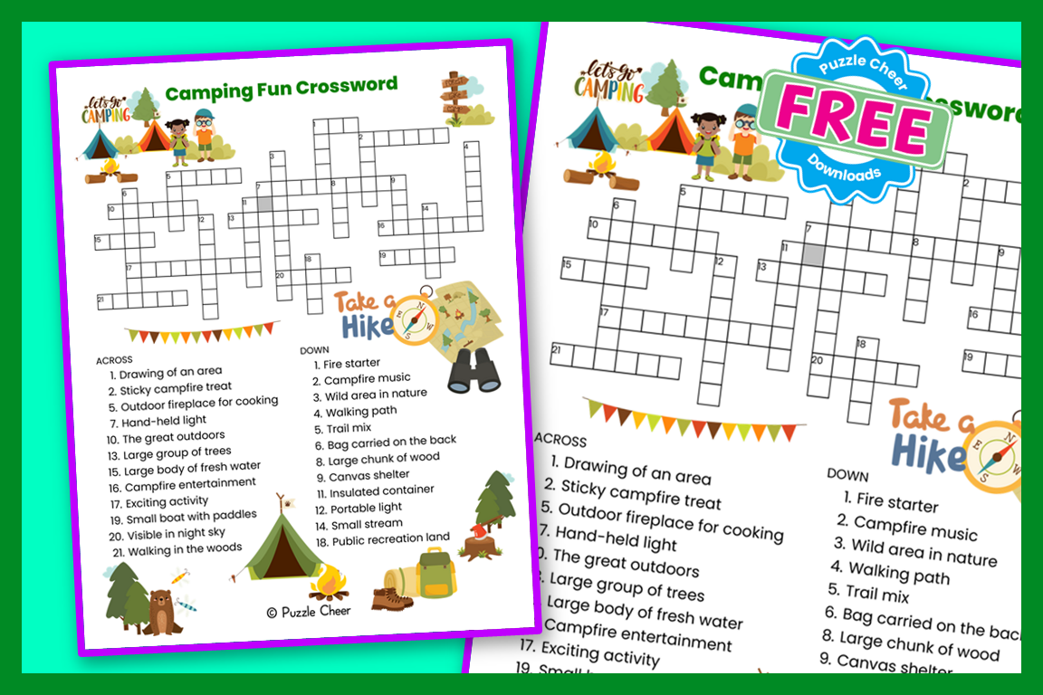 Camping Themed Puzzles Puzzle Cheer