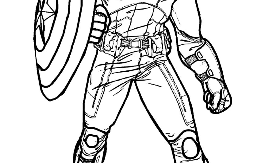 Captain America Coloring Sheet