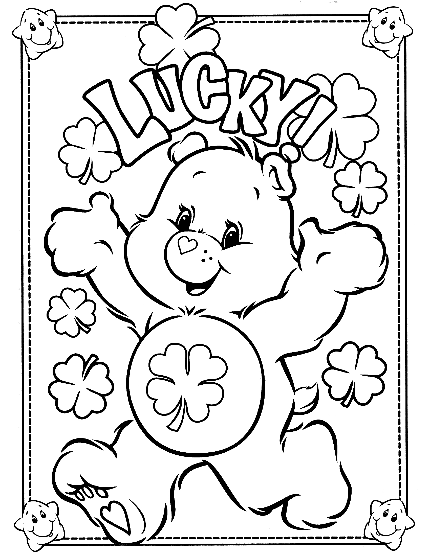 Care Bear Coloring Pages Printables Worksheetzone Coloring Care Bear Coloring Pages Printables Worksheetzone Coloring