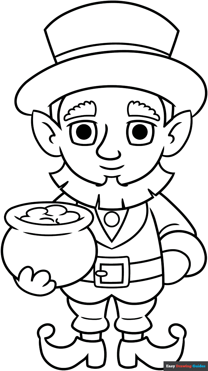 leprechaun images to color leprechaun images to color