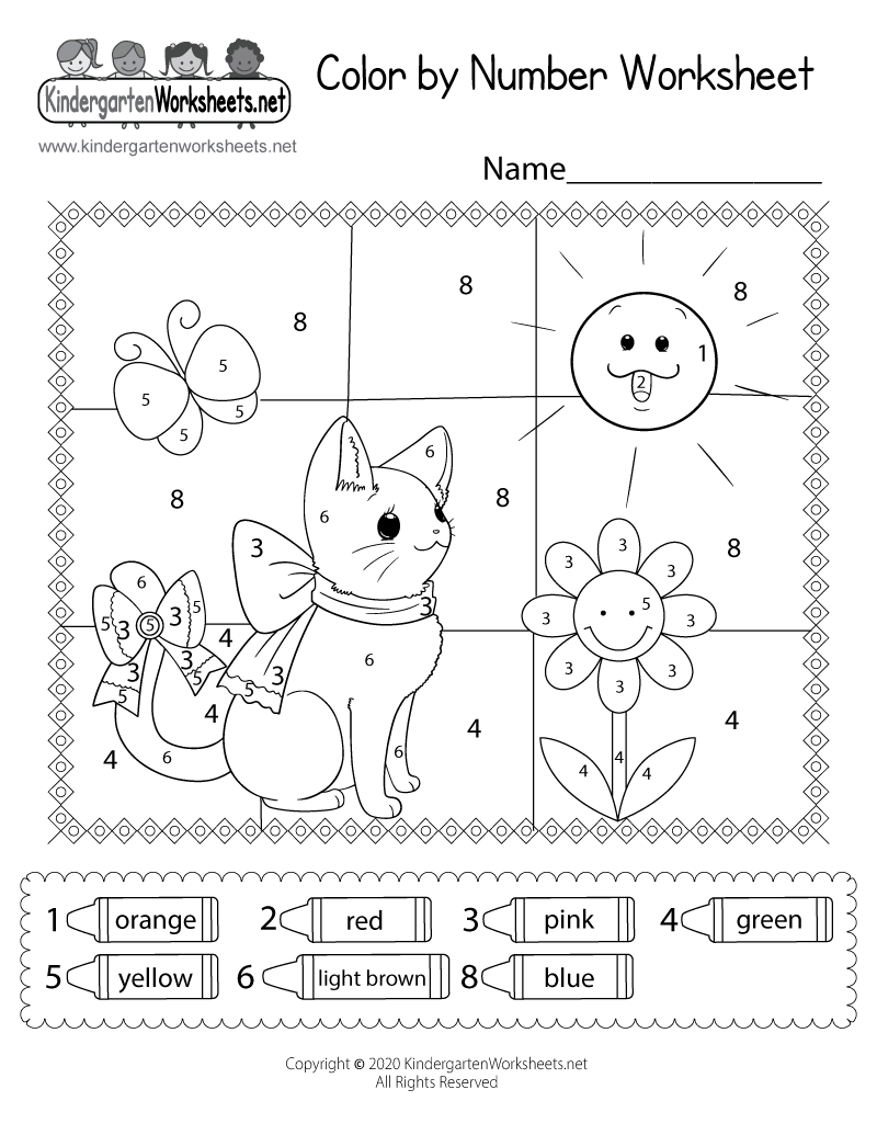 Cat Color By Number Worksheet Free Printable Digital PDF Cat Color By Number Worksheet Free Printable Digital PDF