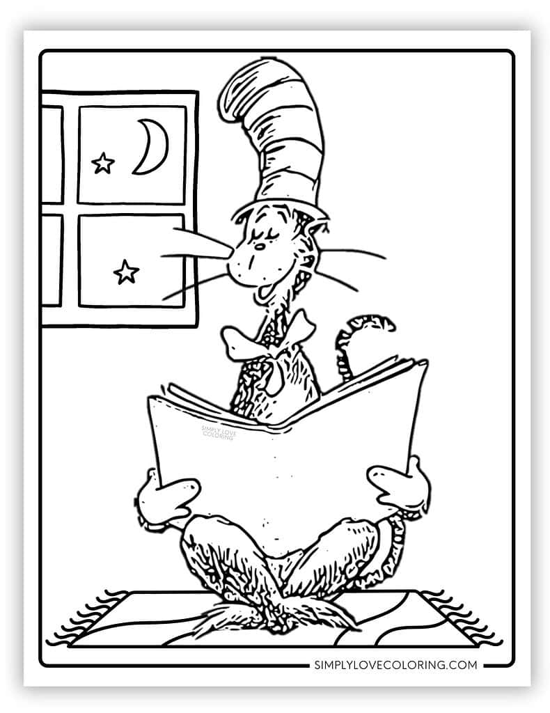 Cat In The Hat Coloring Pages Free PDF Printables Simply Love Coloring Cat In The Hat Coloring Pages Free PDF Printables Simply Love Coloring