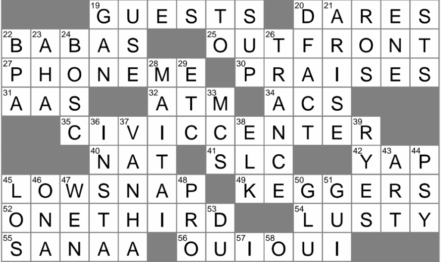 Because Crossword Clue