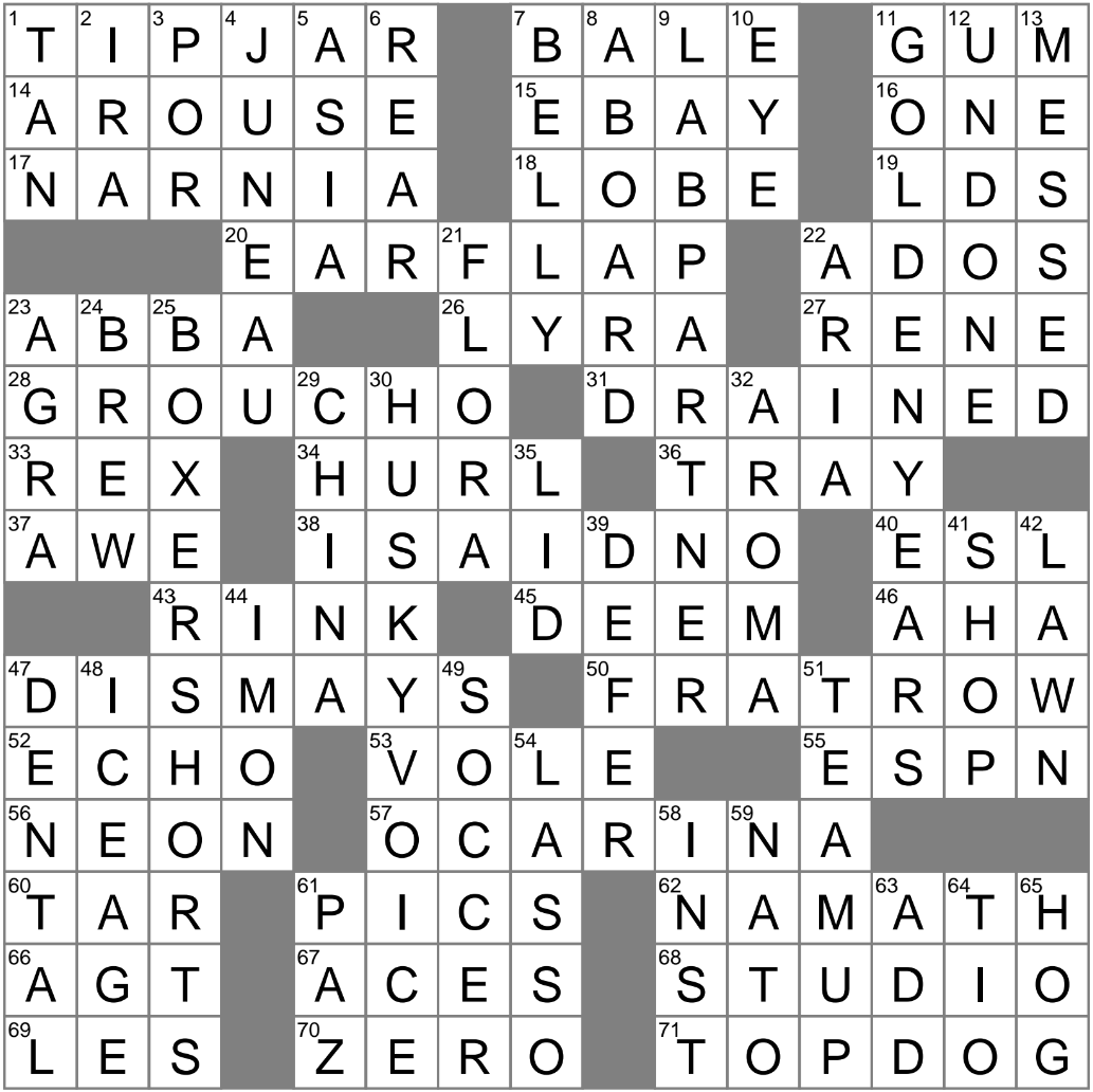 goose egg crossword clue