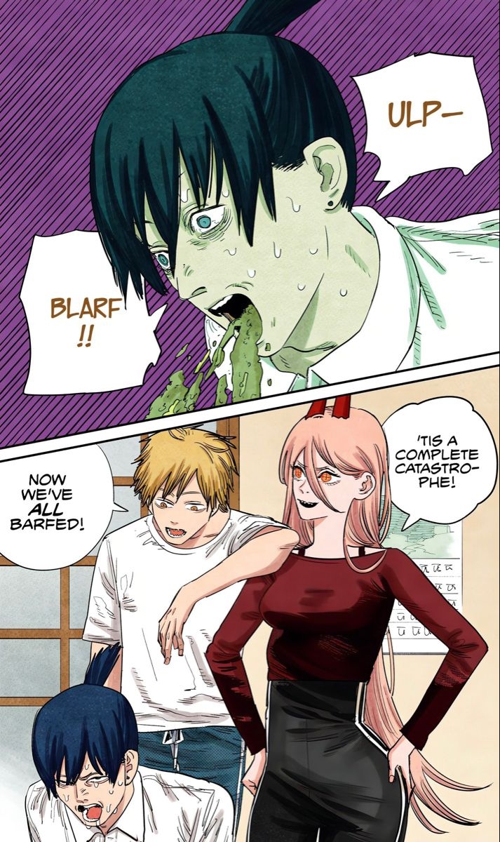 Chainsawman Colored Manga Panel