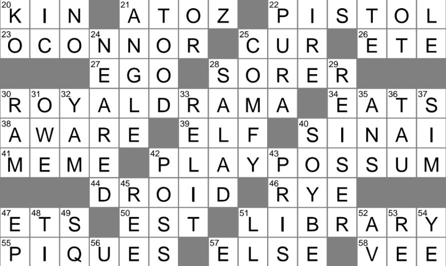 Mongrel Crossword Clue