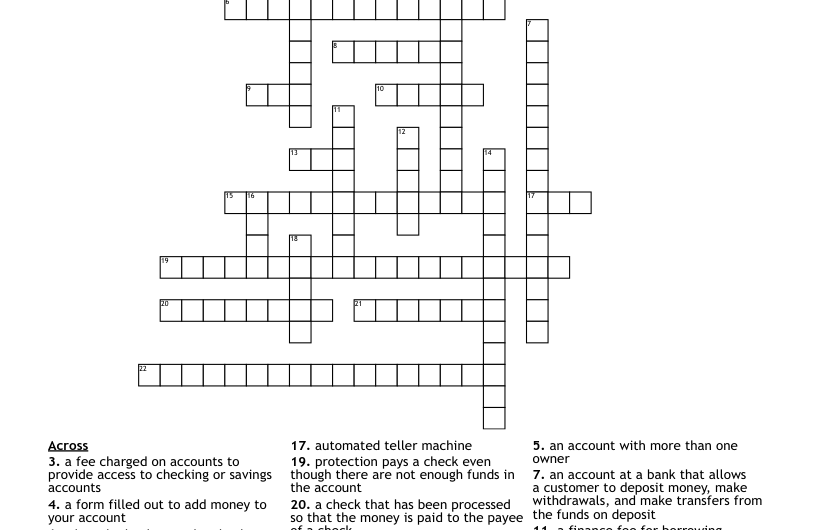 Checking Crossword Clue