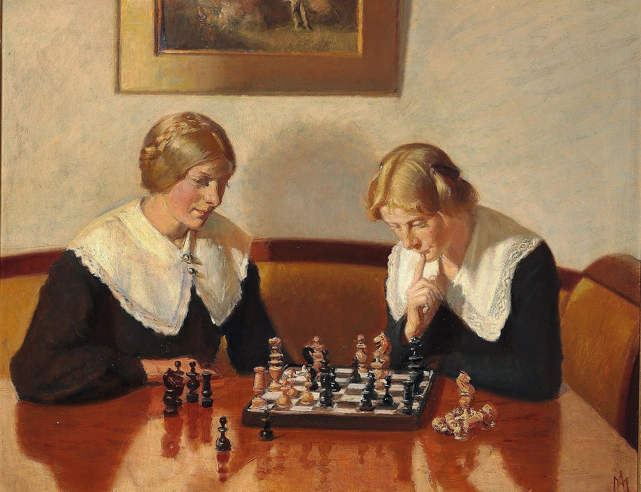 Chess In Art History A Peaceful Match At Home By Michael Ancher Lanka Chess News Chess In Art History A Peaceful Match At Home By Michael Ancher Lanka Chess News