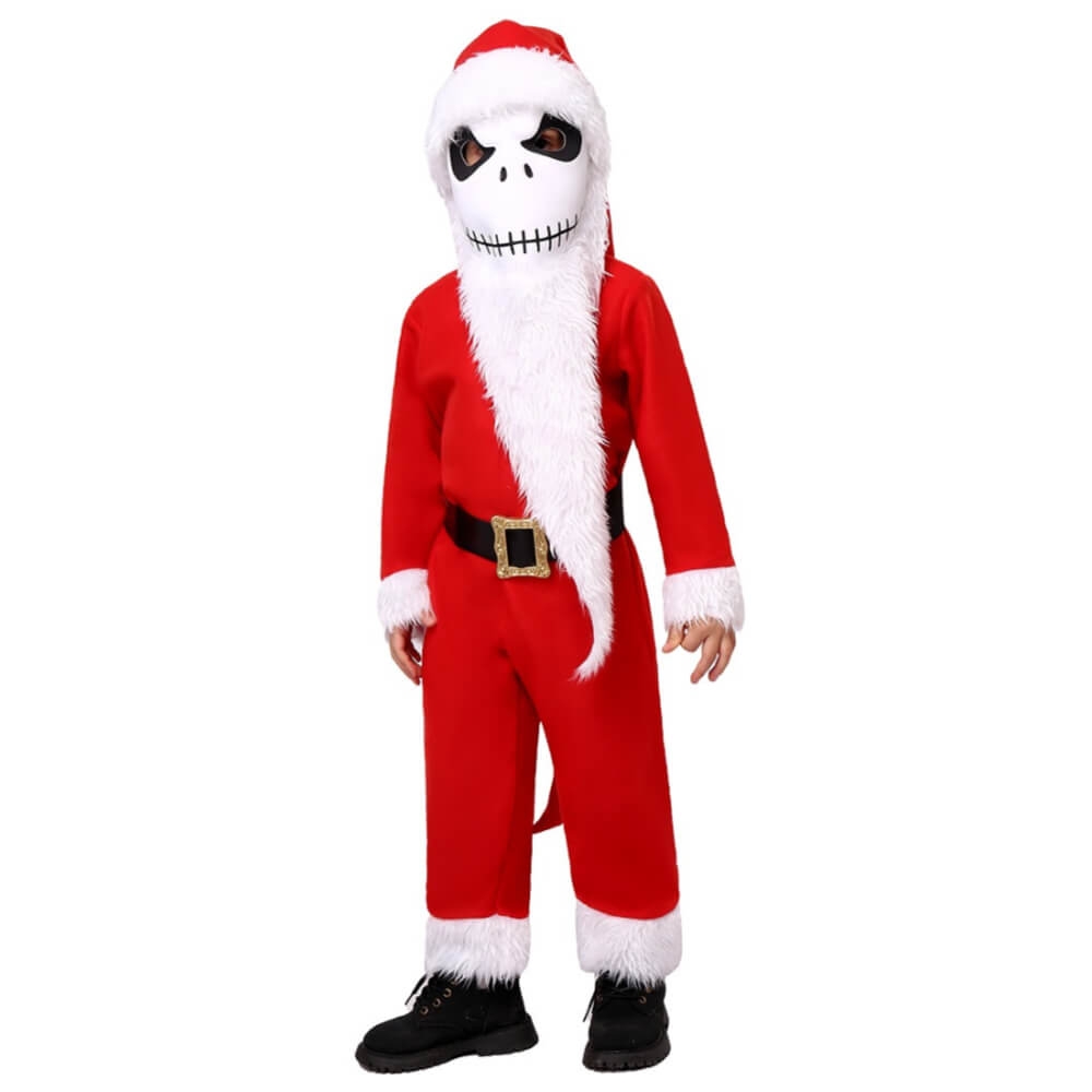 Child Jack Skellington Santa Costume The Nightmare Before Christmas Jumpsuit Hat Mask Takerlama Child Jack Skellington Santa Costume The Nightmare Before Christmas Jumpsuit Hat Mask Takerlama