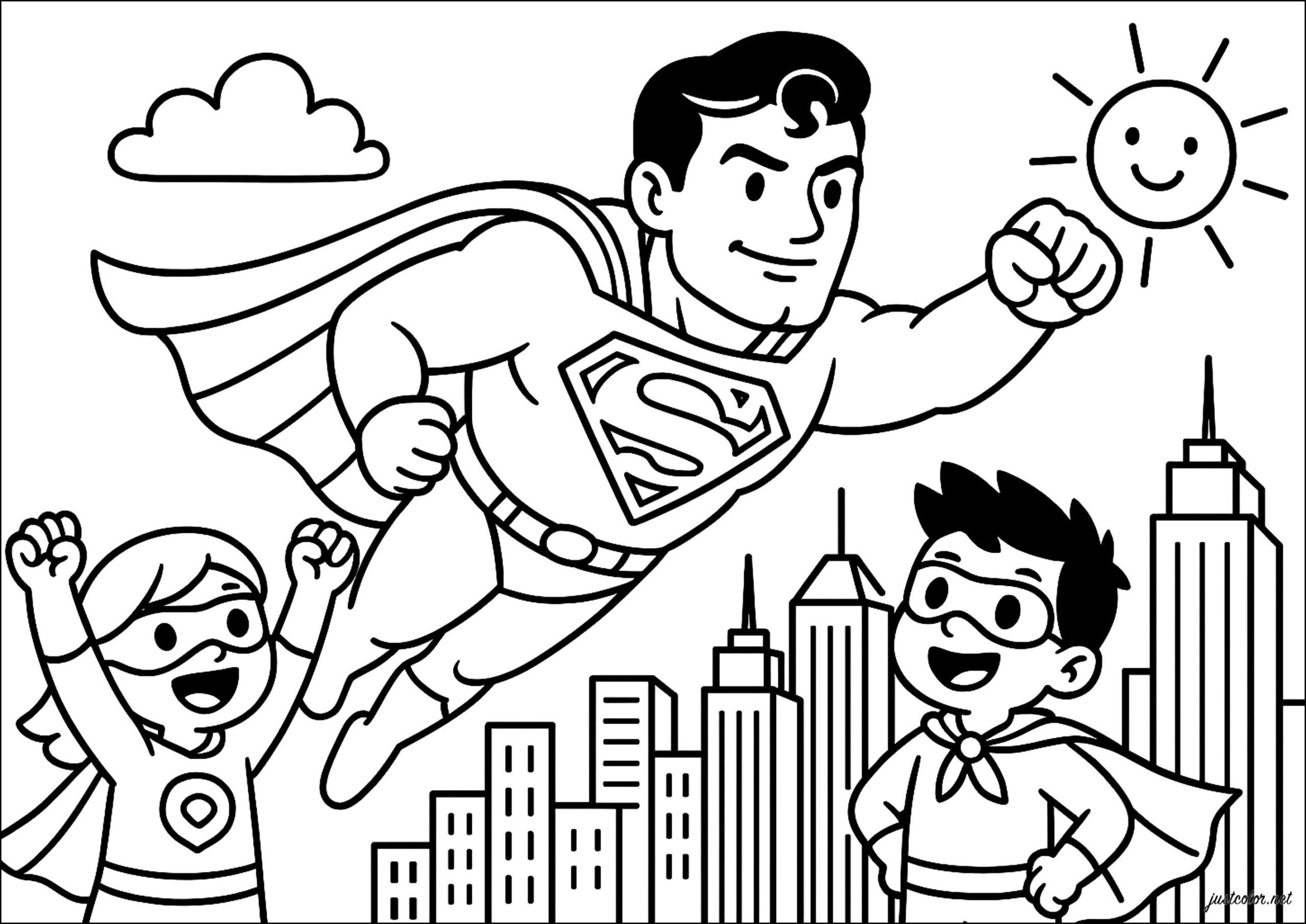 superman colouring in pages superman colouring in pages