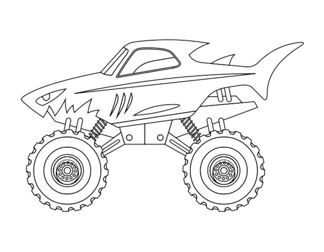 monster truck coloring sheet monster truck coloring sheet