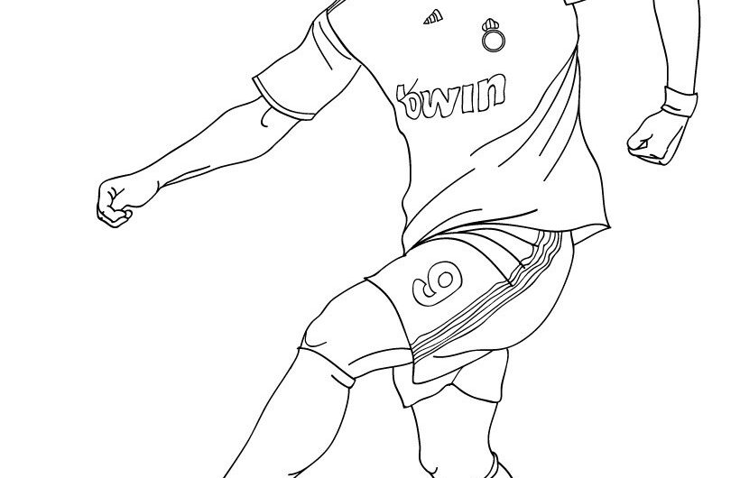 Soccer Player Coloring Pages