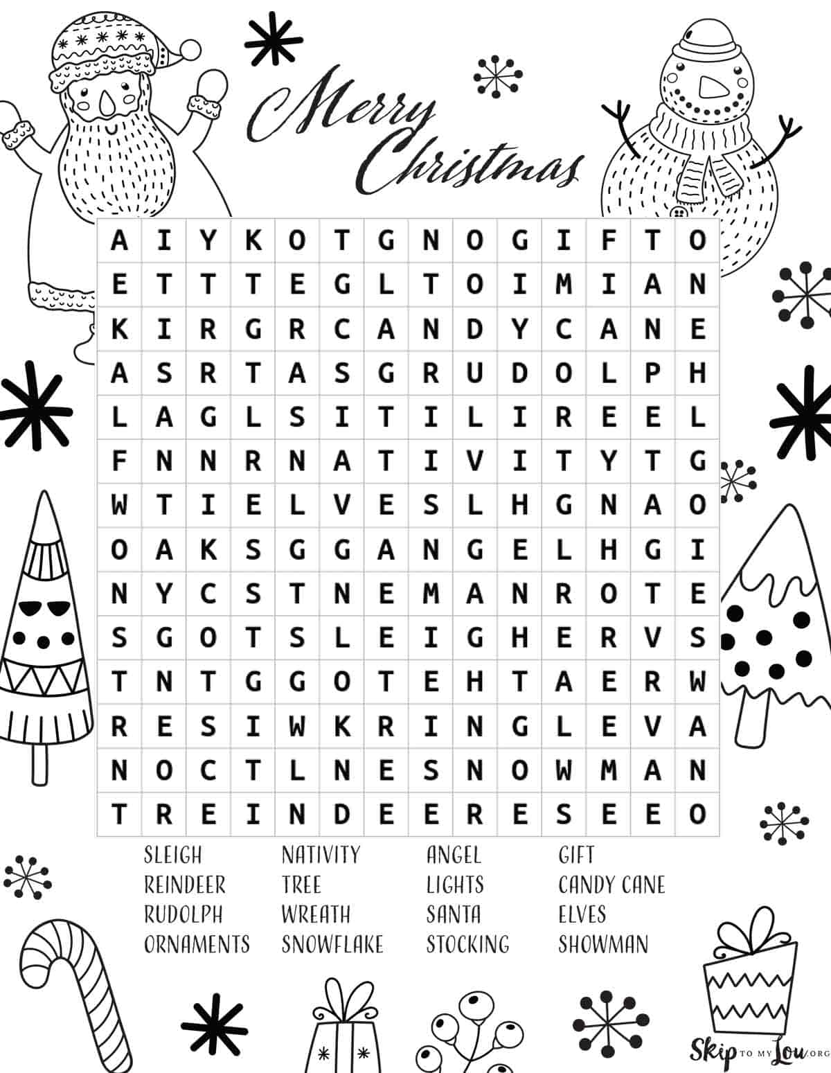 Christmas Word Search Skip To My Lou Christmas Word Search Skip To My Lou