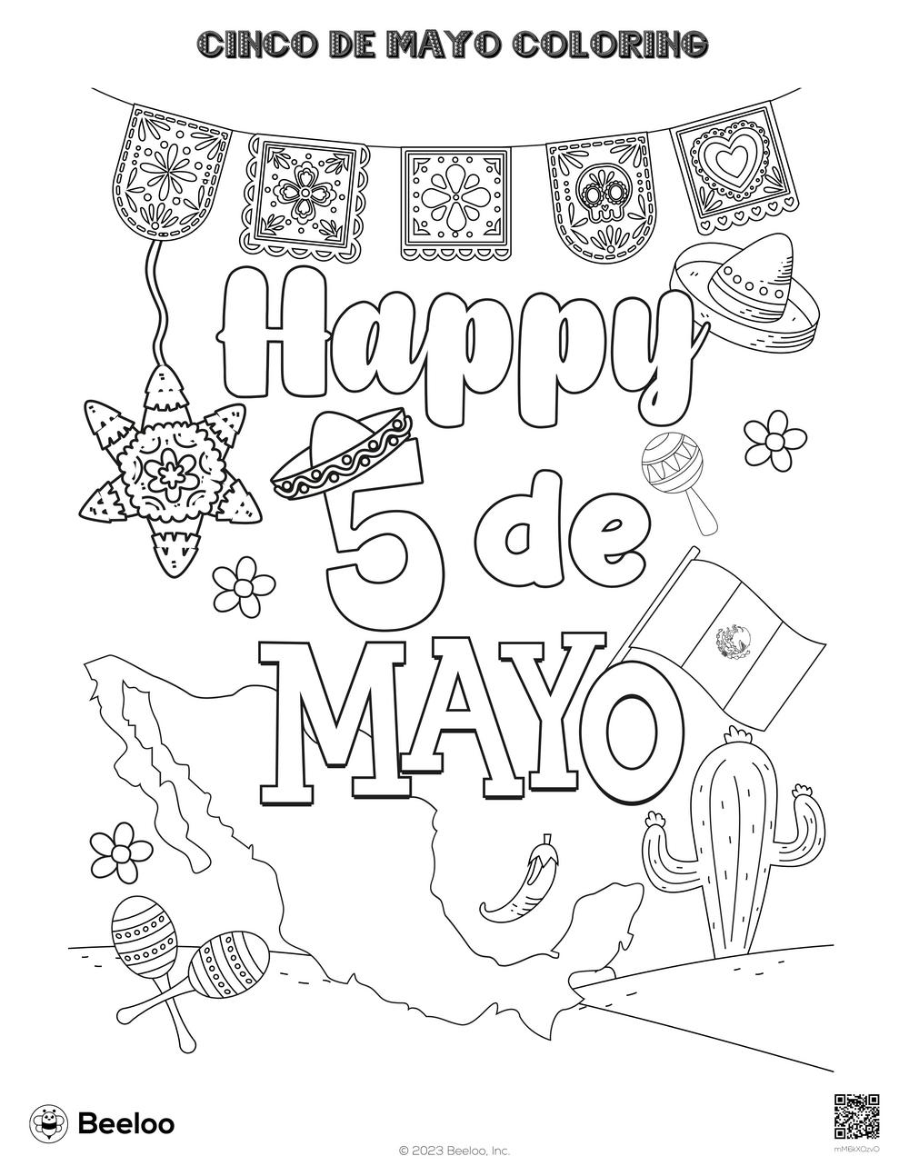 Cinco De Mayo themed Coloring Pages Beeloo Printable Crafts And Activities For Kids Cinco De Mayo themed Coloring Pages Beeloo Printable Crafts And Activities For Kids