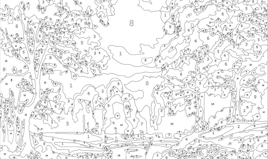 Printable Paint By Numbers For Adults