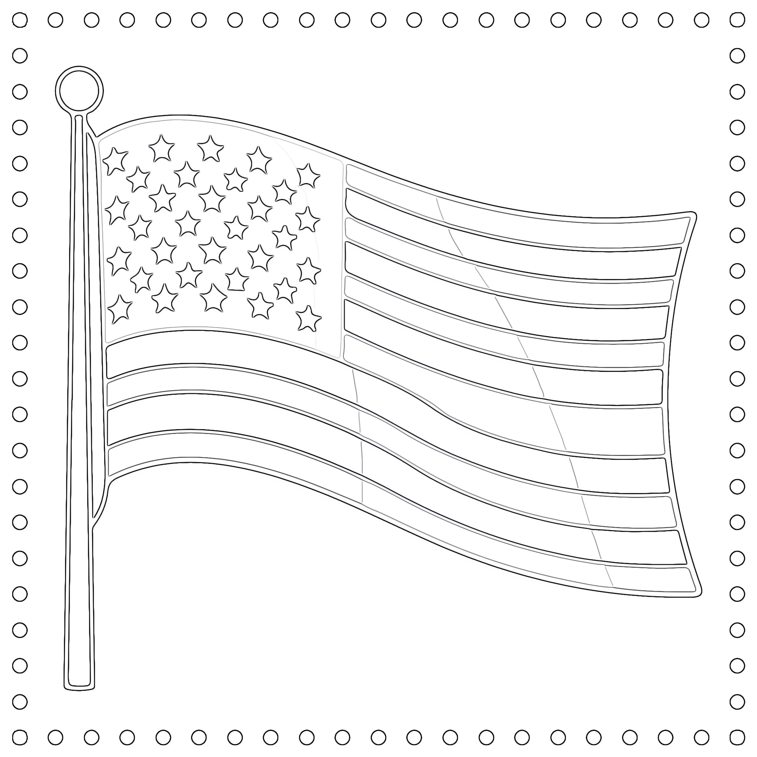 color pages of the american flag color pages of the american flag