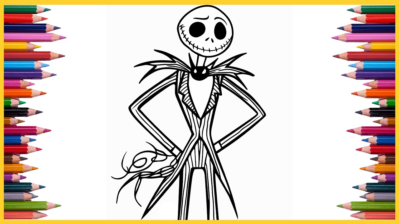 Coloring Jack Skellington The Nightmare Before Christmas Halloween Coloring Pages YouTube Coloring Jack Skellington The Nightmare Before Christmas Halloween Coloring Pages YouTube