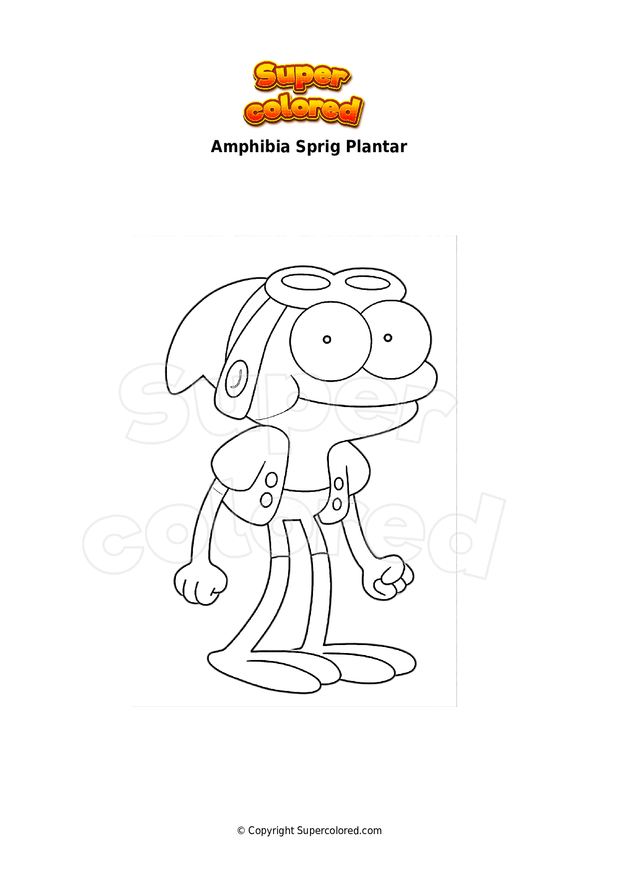 Coloring Page Amphibia Sprig Plantar Supercolored Coloring Page Amphibia Sprig Plantar Supercolored