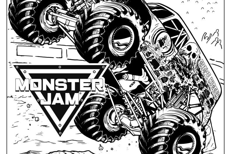 Grave Digger Coloring Pages