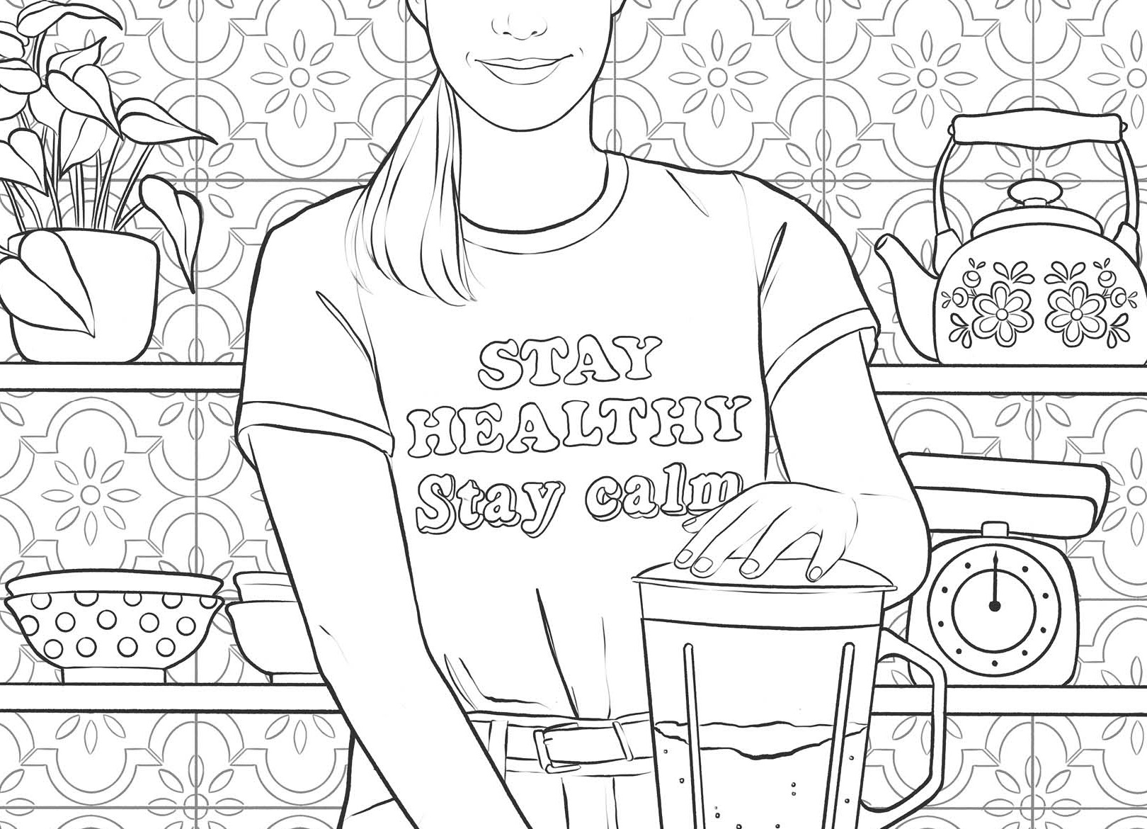 hard pictures to color