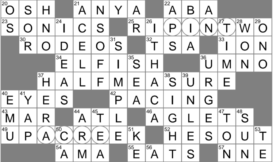 Secular Crossword Puzzle Clue