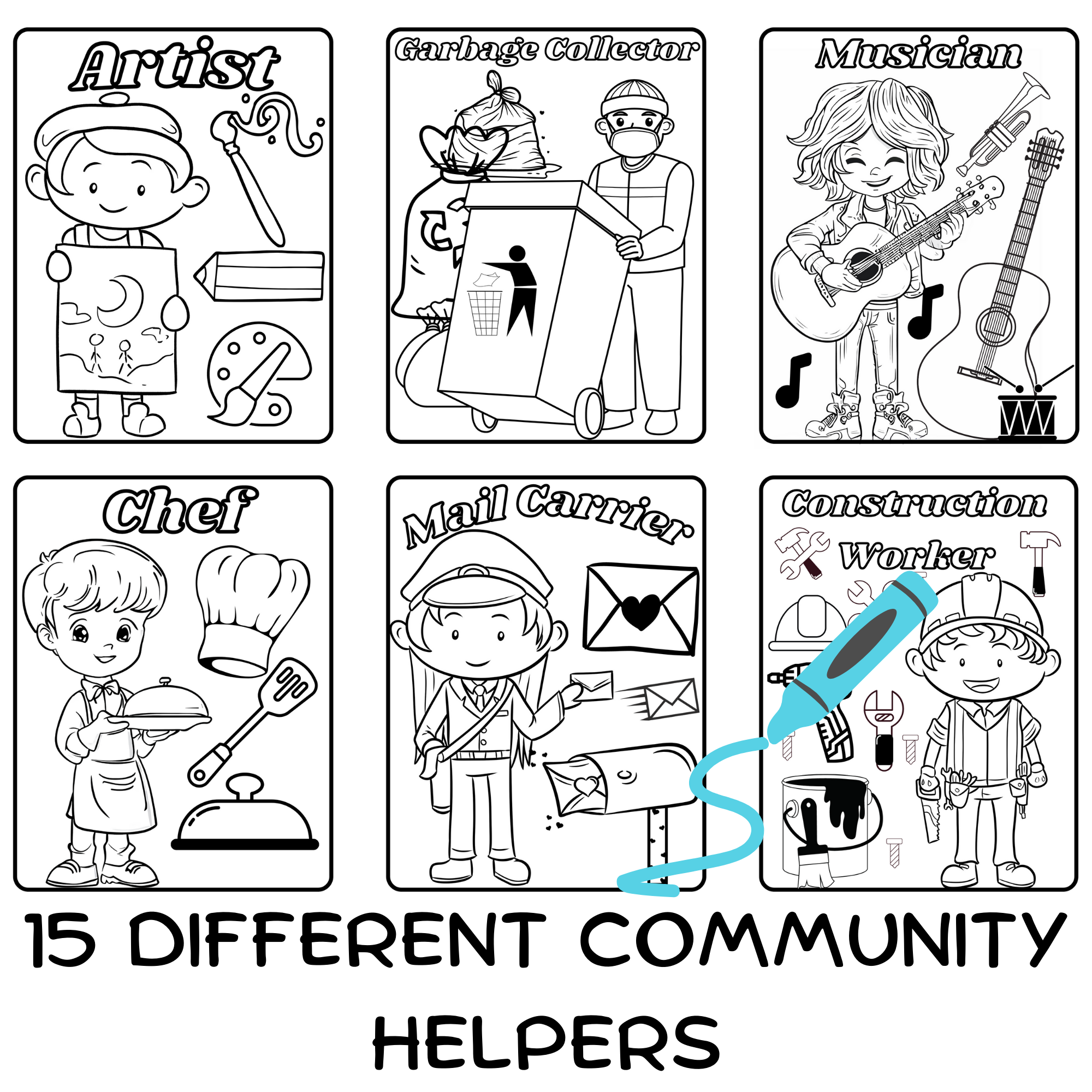 Community Helpers Coloring Pages Labor Day Coloring Sheets Made By Teachers Community Helpers Coloring Pages Labor Day Coloring Sheets Made By Teachers