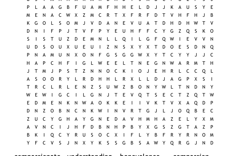 Compassionate Crossword Clue