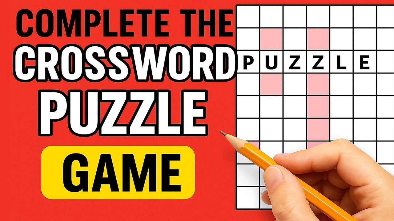 Complete The Crossword Puzzle Game Fun Brain Challenge For All Ages English Vocabulary Game YouTube Complete The Crossword Puzzle Game Fun Brain Challenge For All Ages English Vocabulary Game YouTube