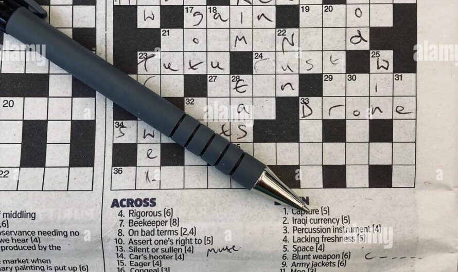 Finished Crossword Clue