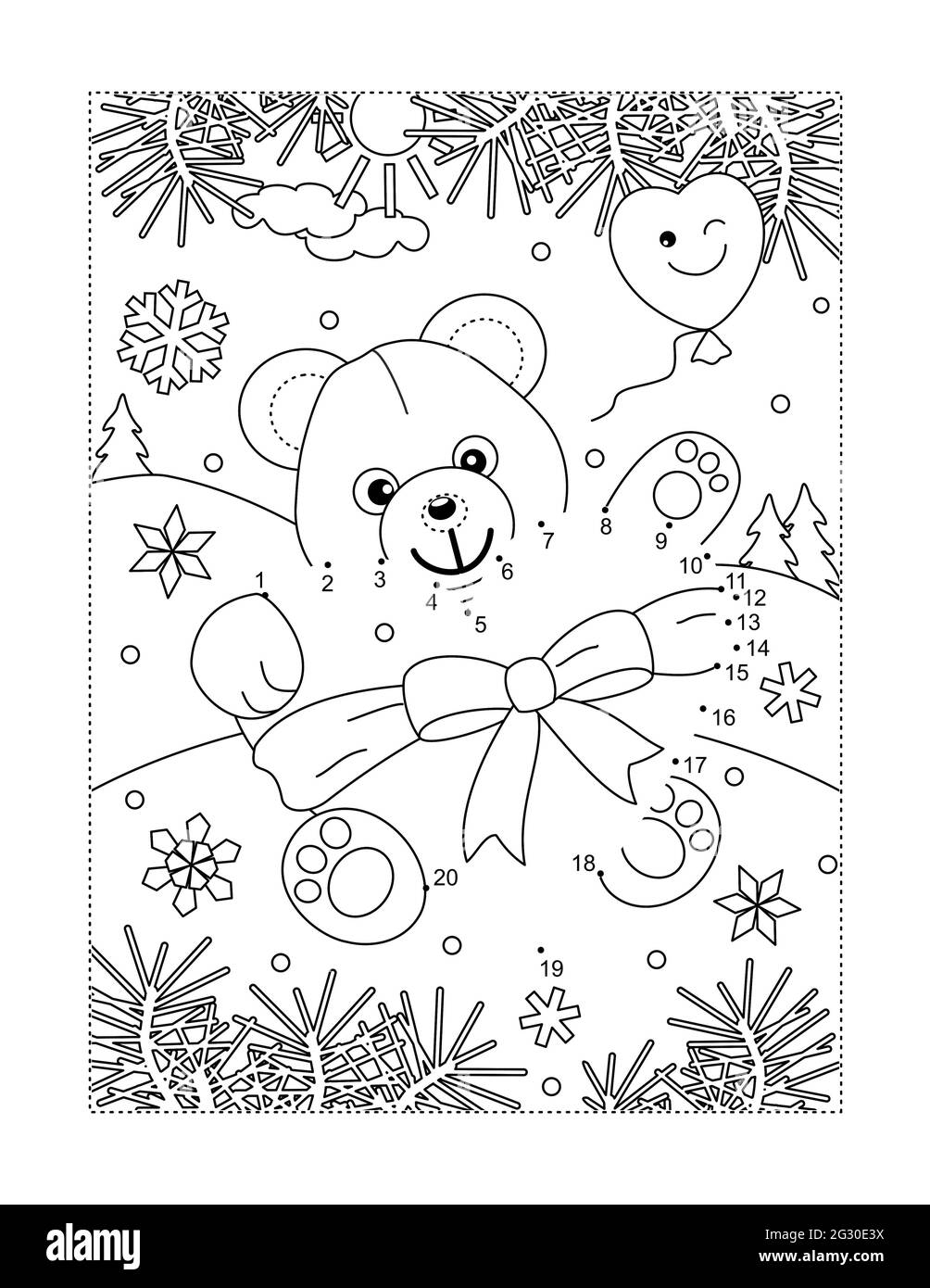 Connect Dots Coloring Page Teddy Hi res Stock Photography And Images Alamy Connect Dots Coloring Page Teddy Hi res Stock Photography And Images Alamy