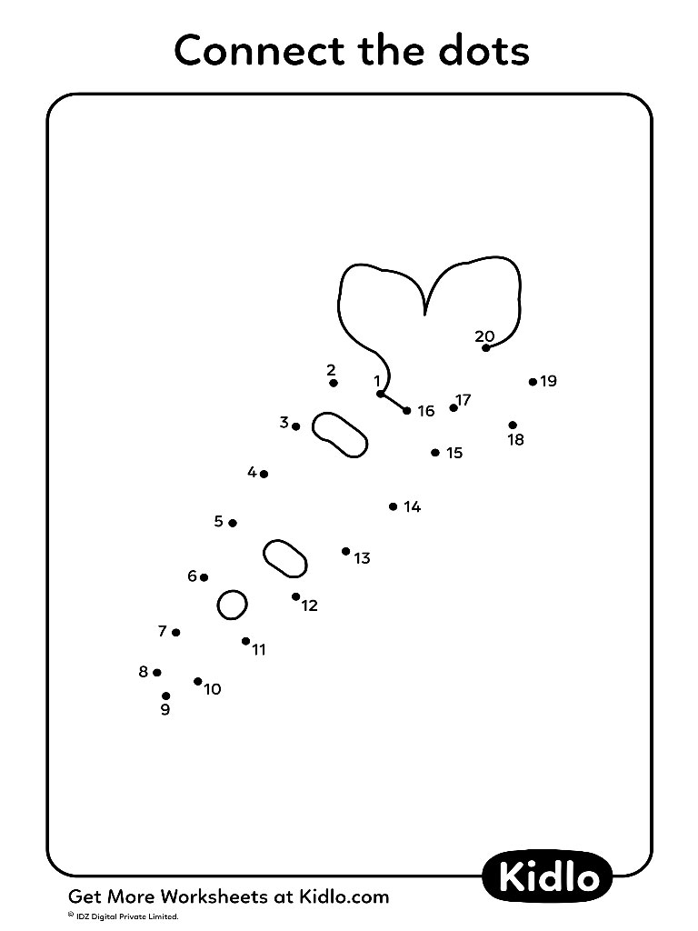 Connect The Dots 1 20 Activity Worksheet 10 Kidlo Connect The Dots 1 20 Activity Worksheet 10 Kidlo