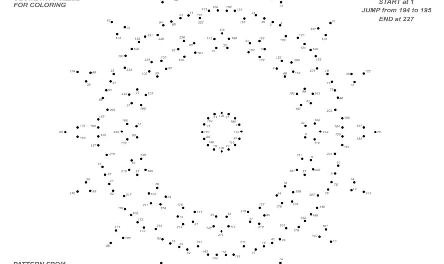 Connect The Dots Colouring Pages