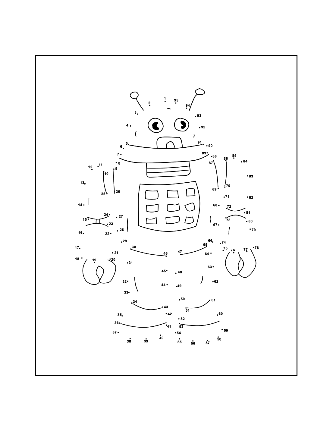 Connect The Dots Printables Printable Coloring Pages Worksheets Library