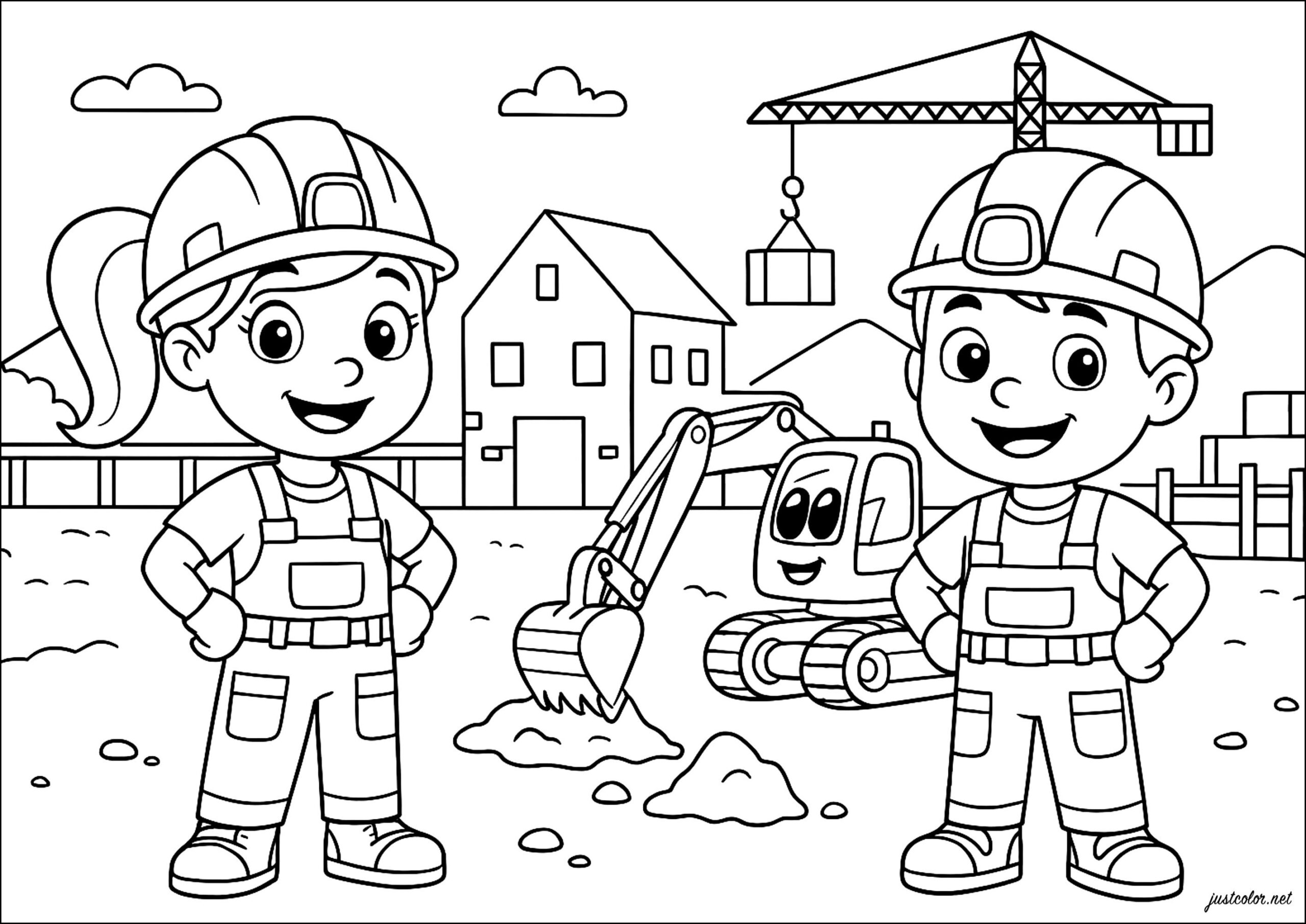 Construction Site Adventurers Construction And Site Works Coloring Pages Construction Site Adventurers Construction And Site Works Coloring Pages