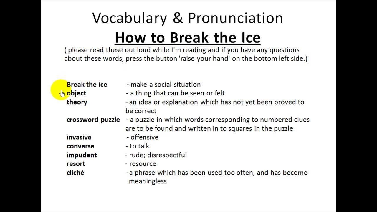 Copy Of How To Break The Ice Start Conversations Free English ESL Video YouTube Copy Of How To Break The Ice Start Conversations Free English ESL Video YouTube