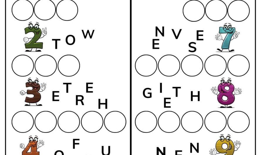 1 10 Worksheet Numbers