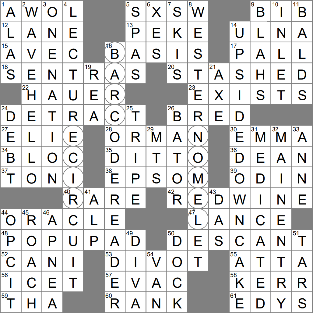 Counterpoint Melody Crossword Clue Archives LAXCrossword
