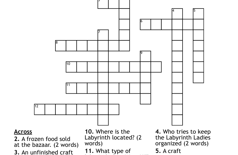 Crafty Crossword Clue
