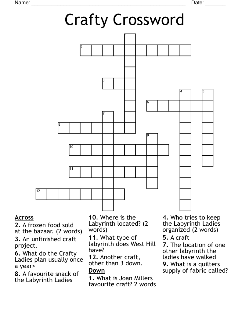 Crafty Crossword WordMint