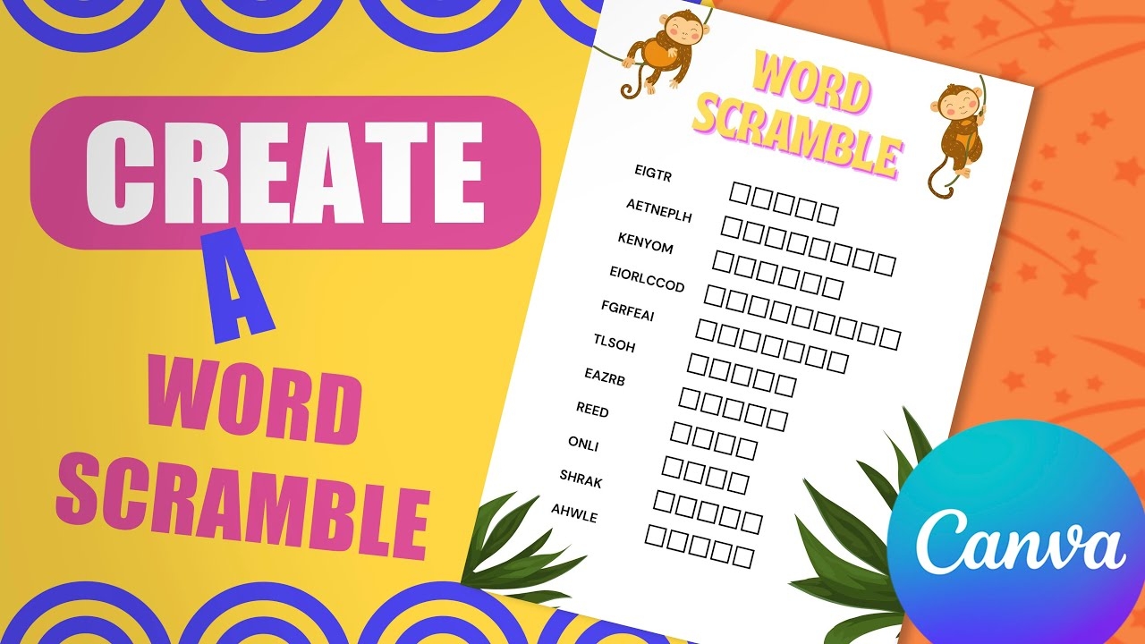 Create A Word Scramble Puzzle In Canva For Free Easy Tutorial YouTube Create A Word Scramble Puzzle In Canva For Free Easy Tutorial YouTube