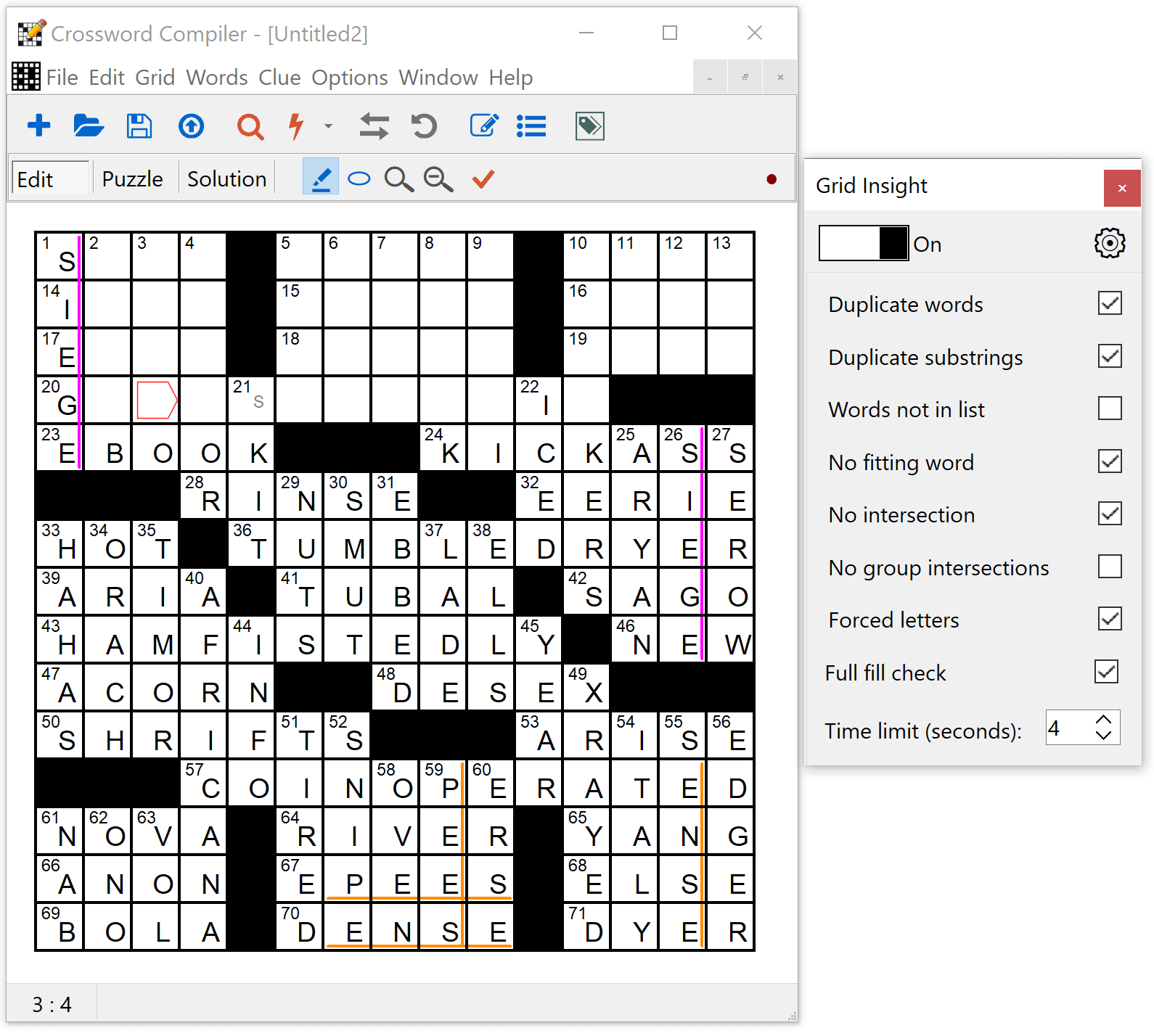 Crossword Clue Pedestal Part